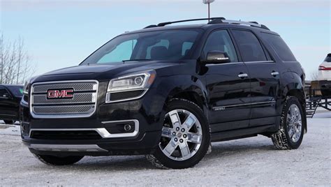 Specifications Fuel Economy City 16Hwy 23Comb 18 MPG Fuel Type Gas Basic Warranty 3 years or 36000 miles Max Seating 8 Horsepower 288 6300 RPM Cargo Space 116. . 2014 gmc acadia denali
